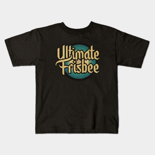 Vintage Ultimate Frisbee Kids T-Shirt by CTShirts